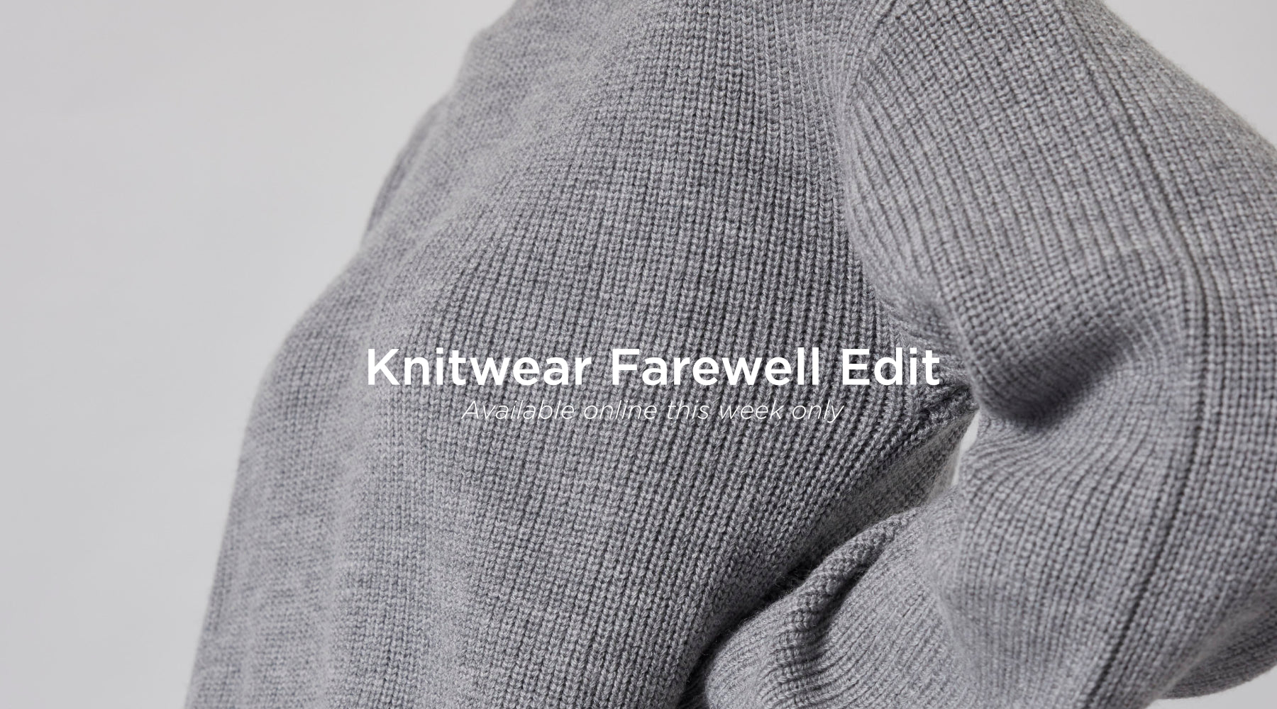🧶 Knitwear Farewell — 30% Off