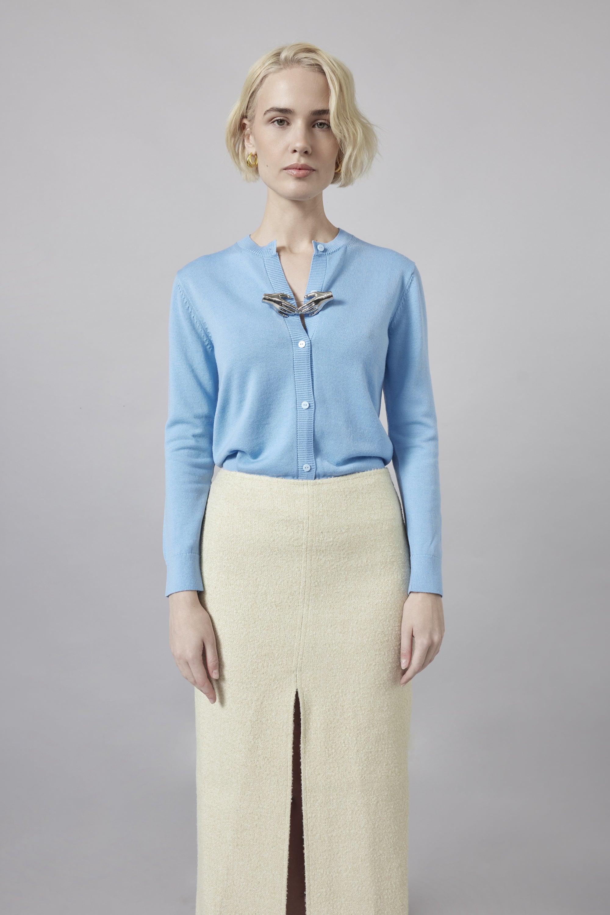McIntyre  Diana fitted merino cardigan