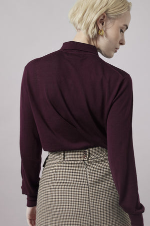 Womens long sleeve polo