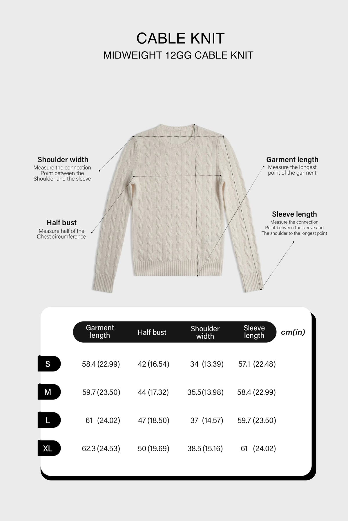 Liz Cable Knit jumper (pre-order)